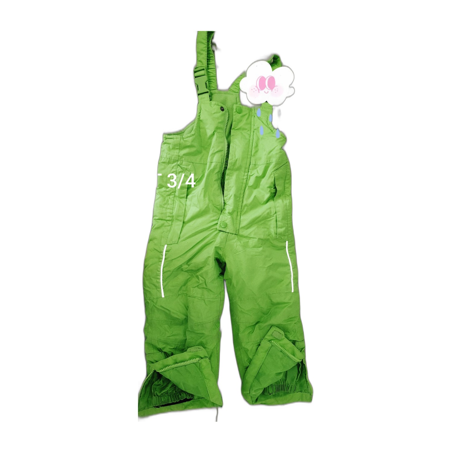 Jardinera Nieve Niño Talla 4 Verde lima