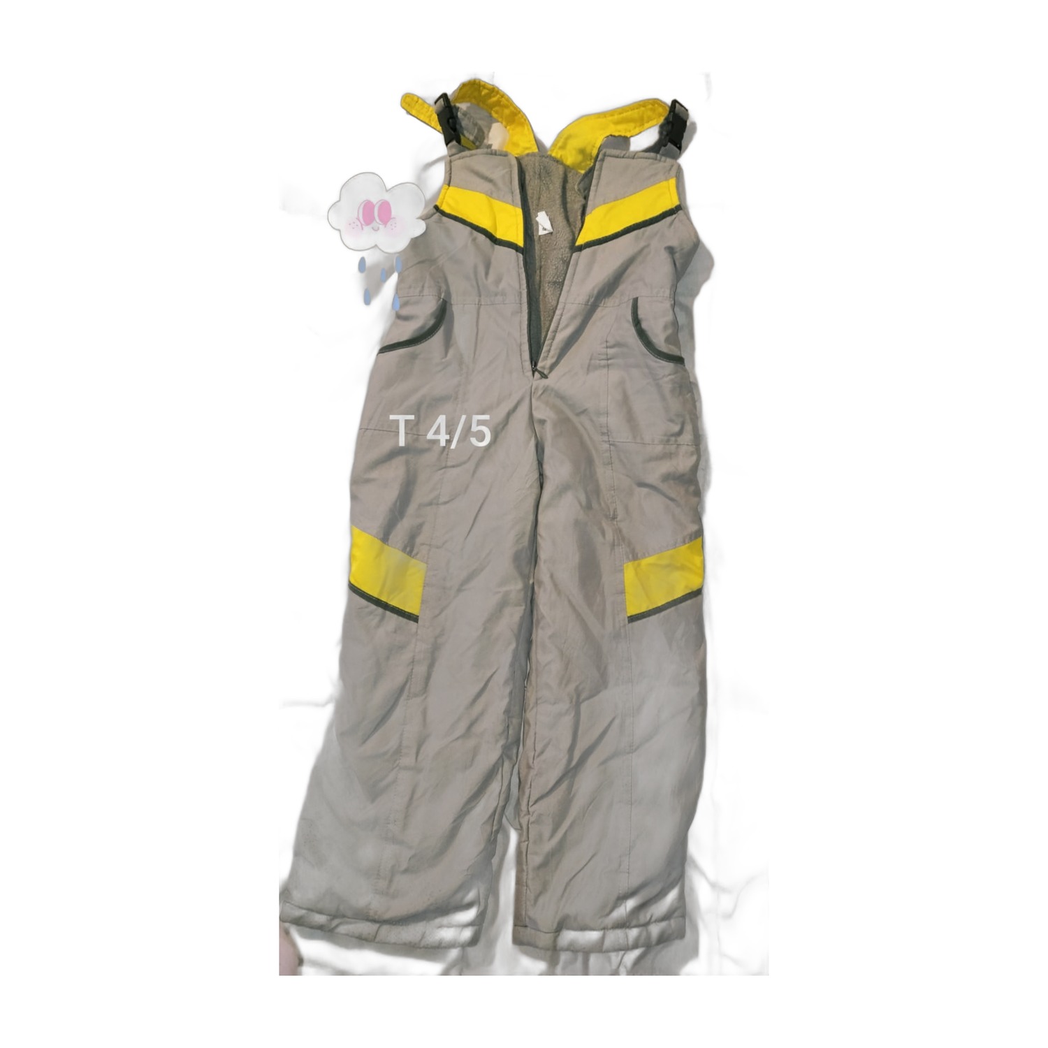 Jardinera Nieve Niño Talla 5 Gris