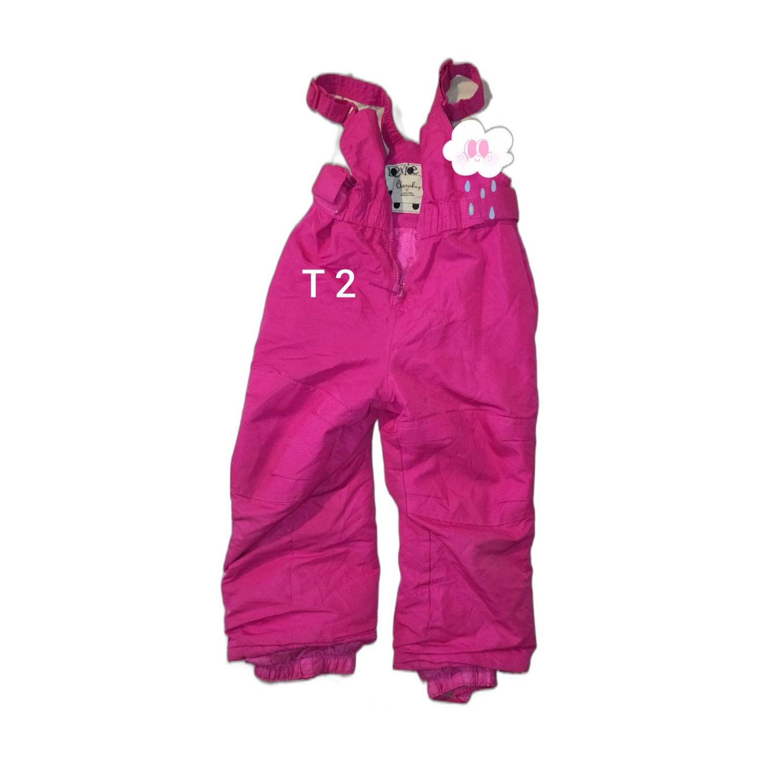 Jardinera Nieve Cherokee Niña Talla 2 Rosa fucsia